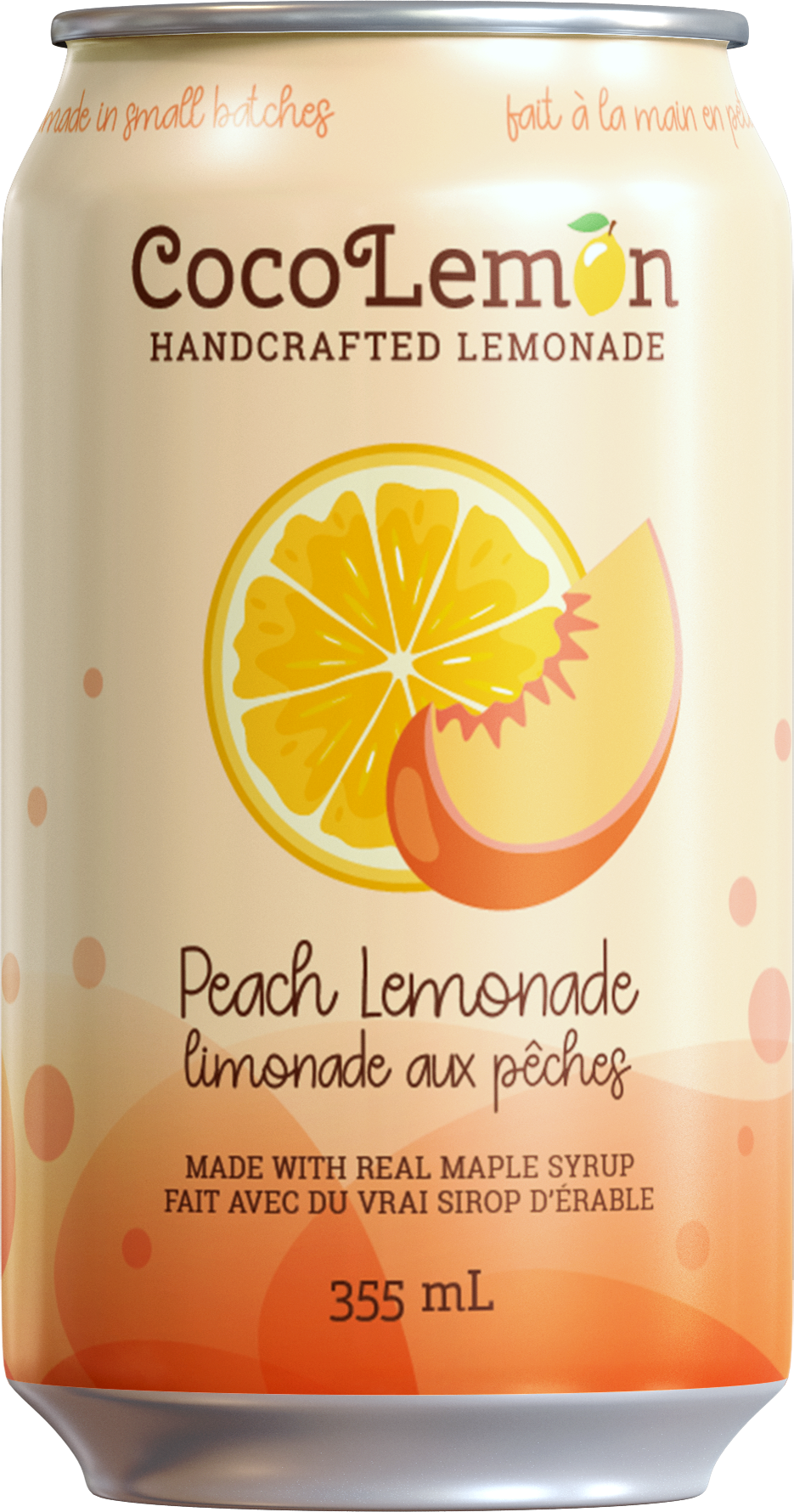 cocolemon peach lemonade can