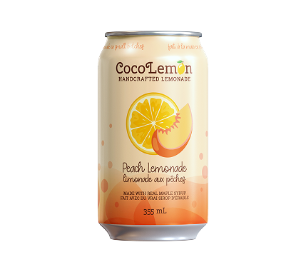 CocoLemon Peach Lemonade can.